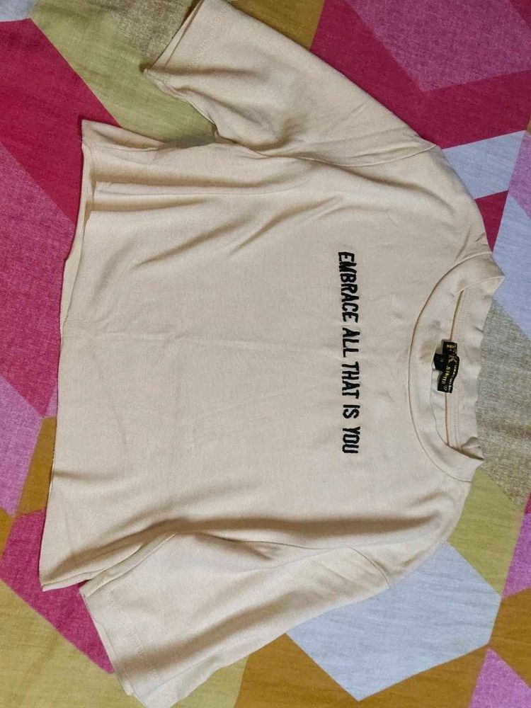 Cute Graphic Crop Tee