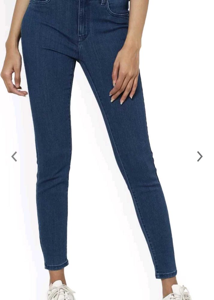 Women Blue Skinny Fit High-rise Jeans