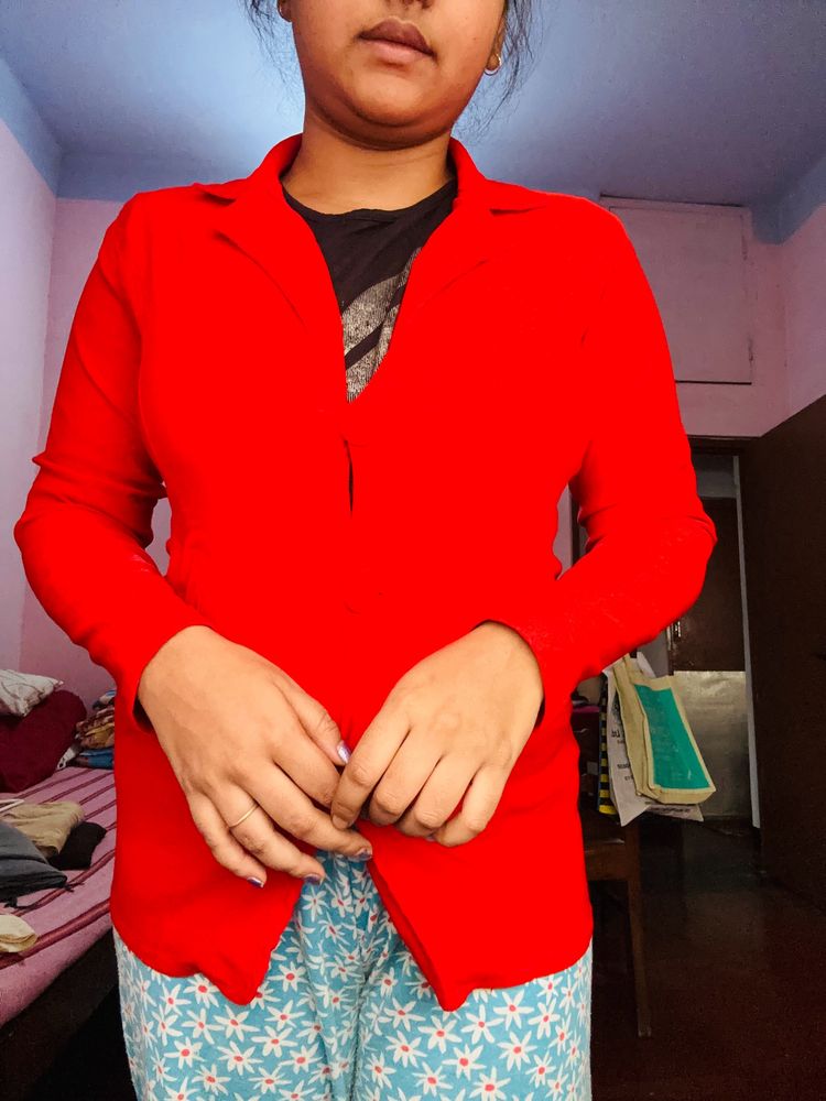 WOMEN WINTER RED COAT/BLAZER FOR