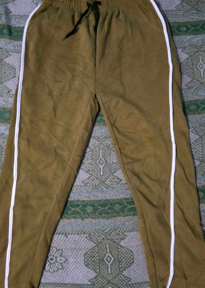 Olive Green Track Pants