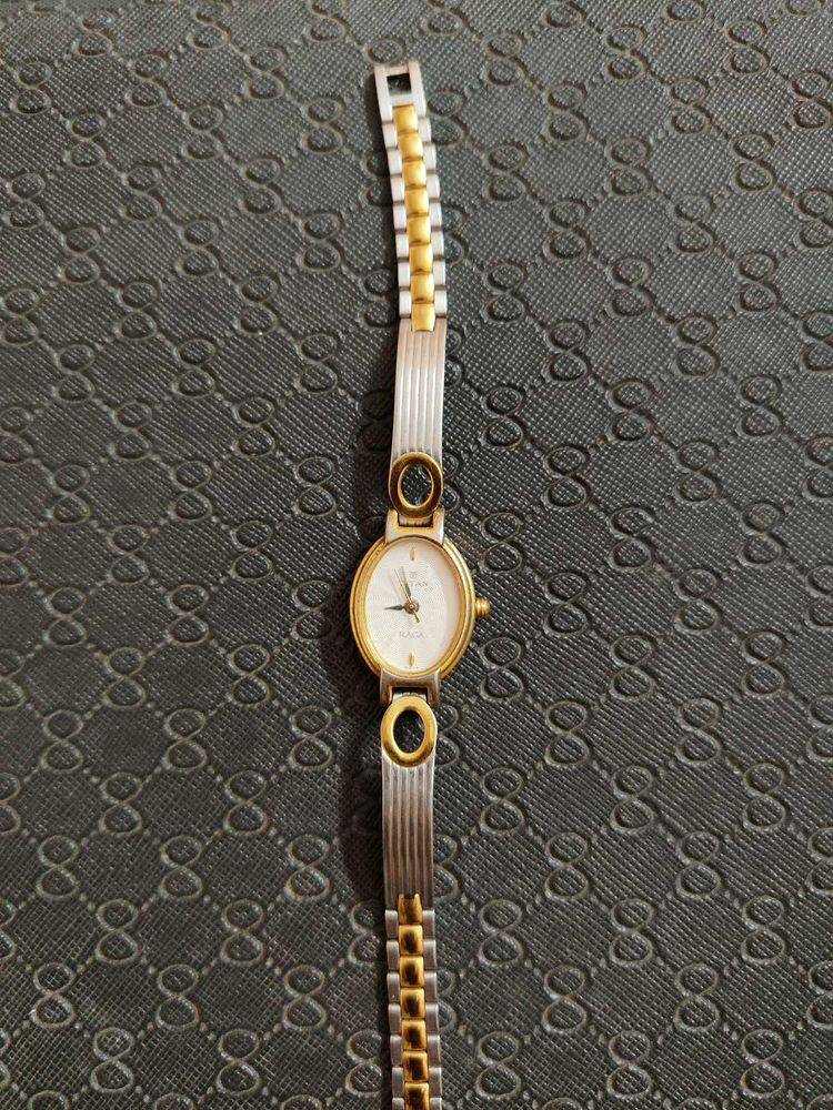 Elegant Two-Tone Ladies Watch