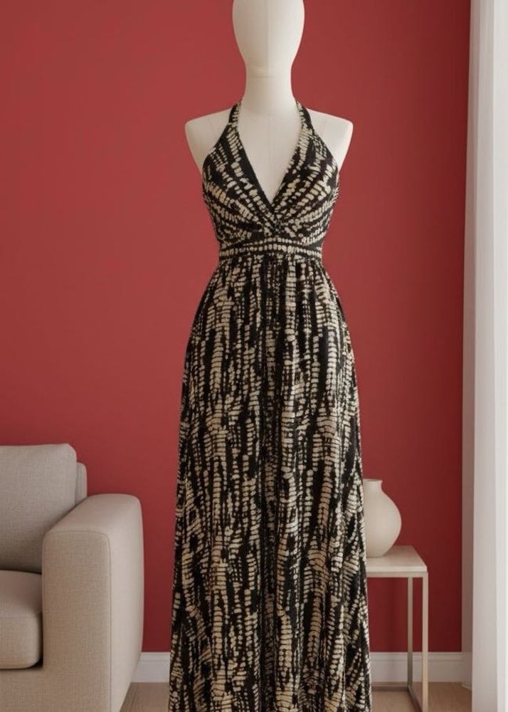 abstract maxi dress