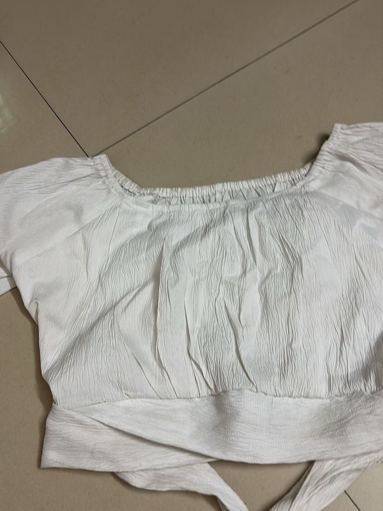 White Crop Top