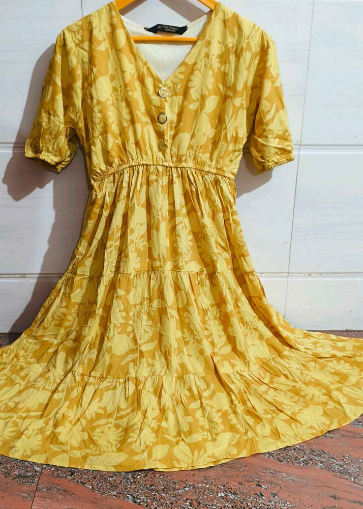 Floral Tiered Midi Dress