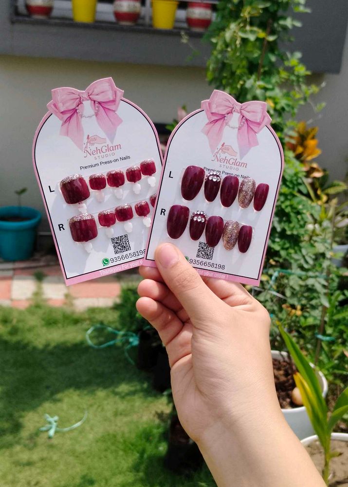 NehGlam Press-On Nails Combo