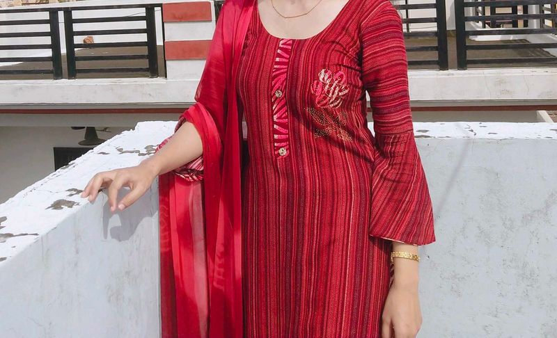 Straight Kurta With Plazo