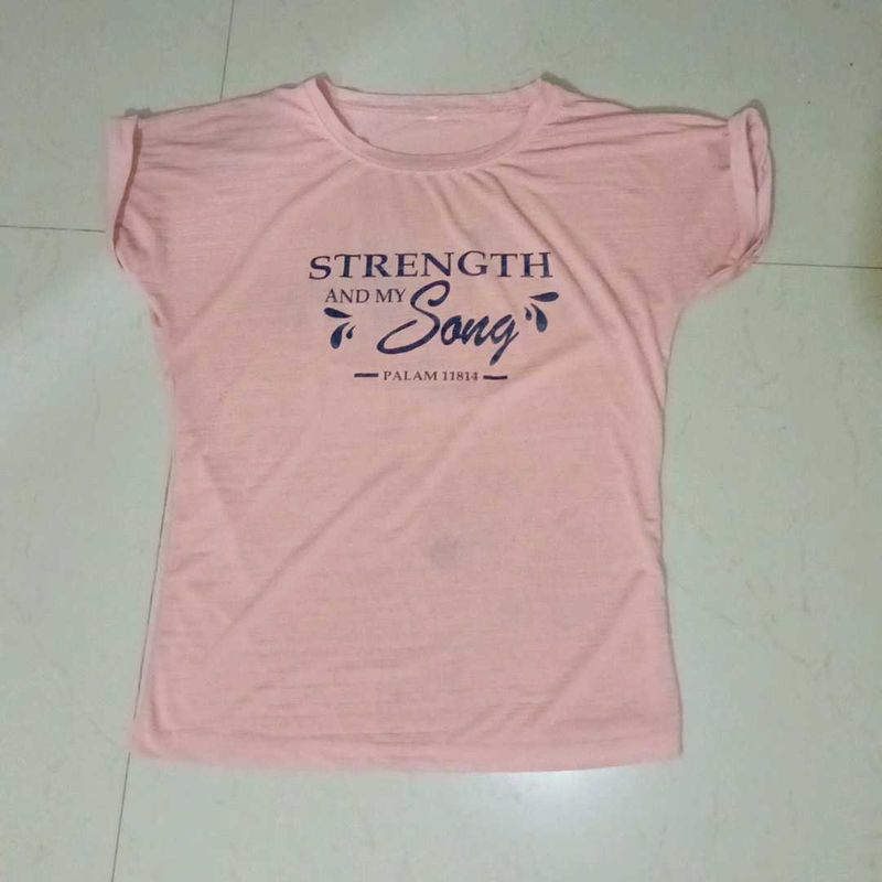 Peach Graphic T-Shirt