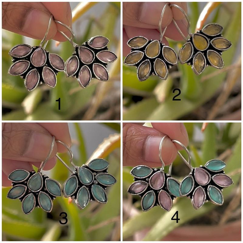 Stone Hook Earring
