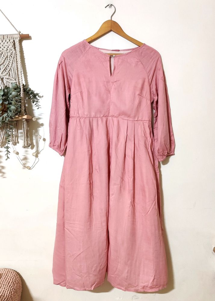 109°F Pyazi Pink Midi Dress
