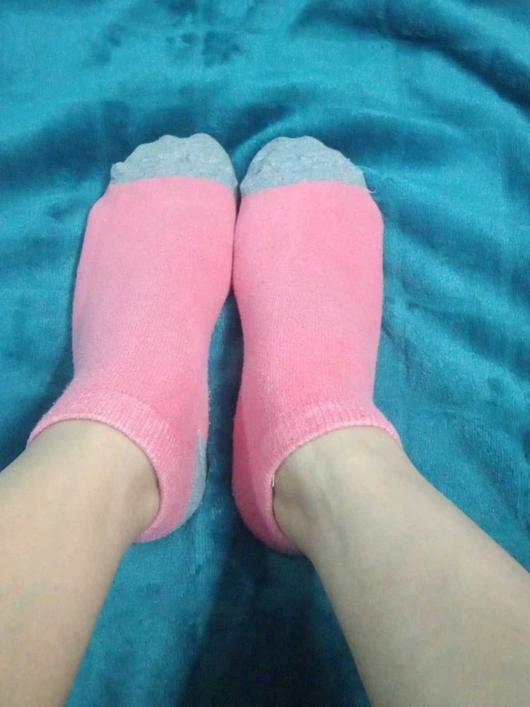 Pink Women Used Ankle Socks