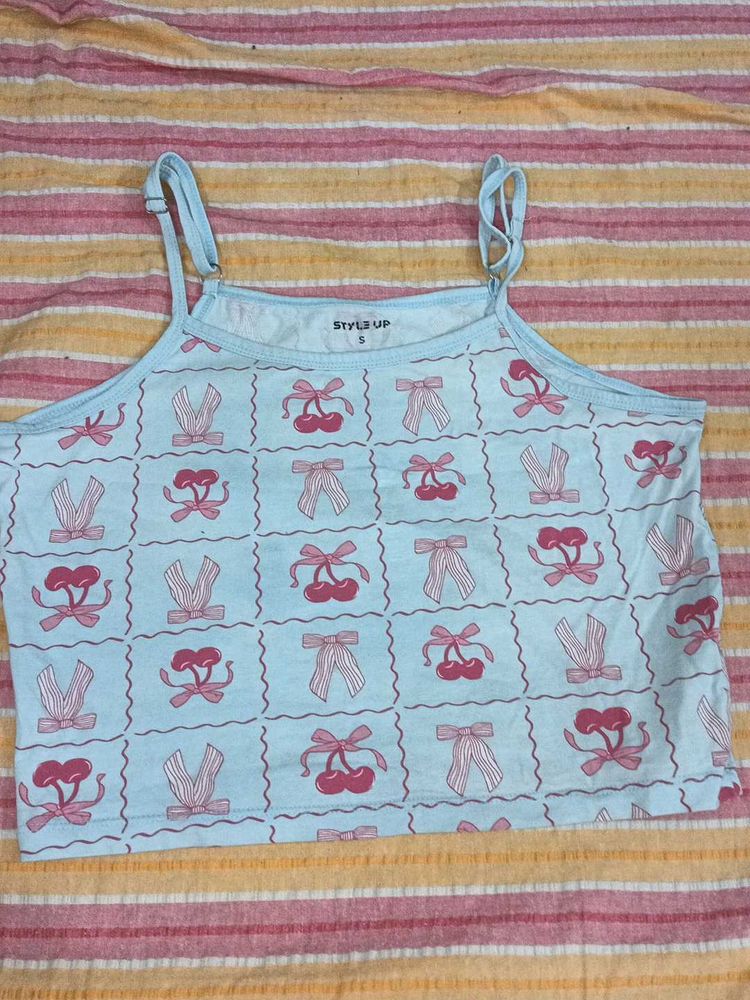 Cute Style Up Crop Top