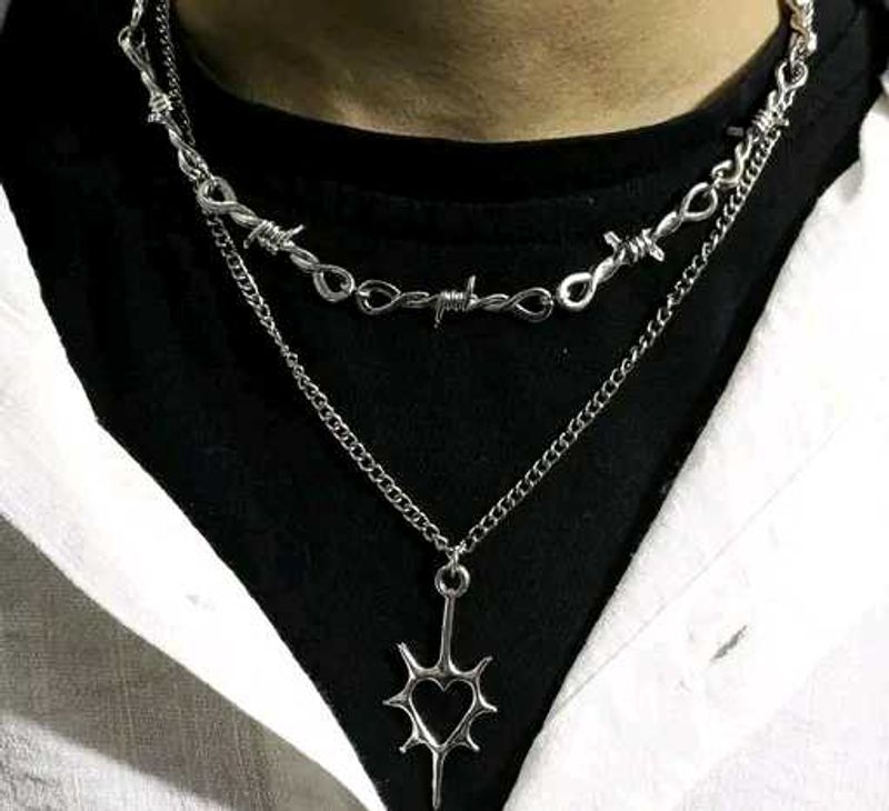 Edgy Layered Chain Necklace