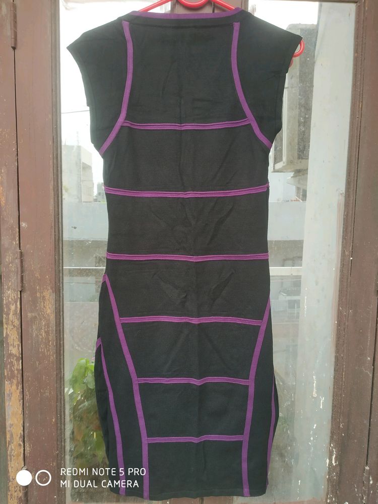 Black &amp; Purple Color Dress