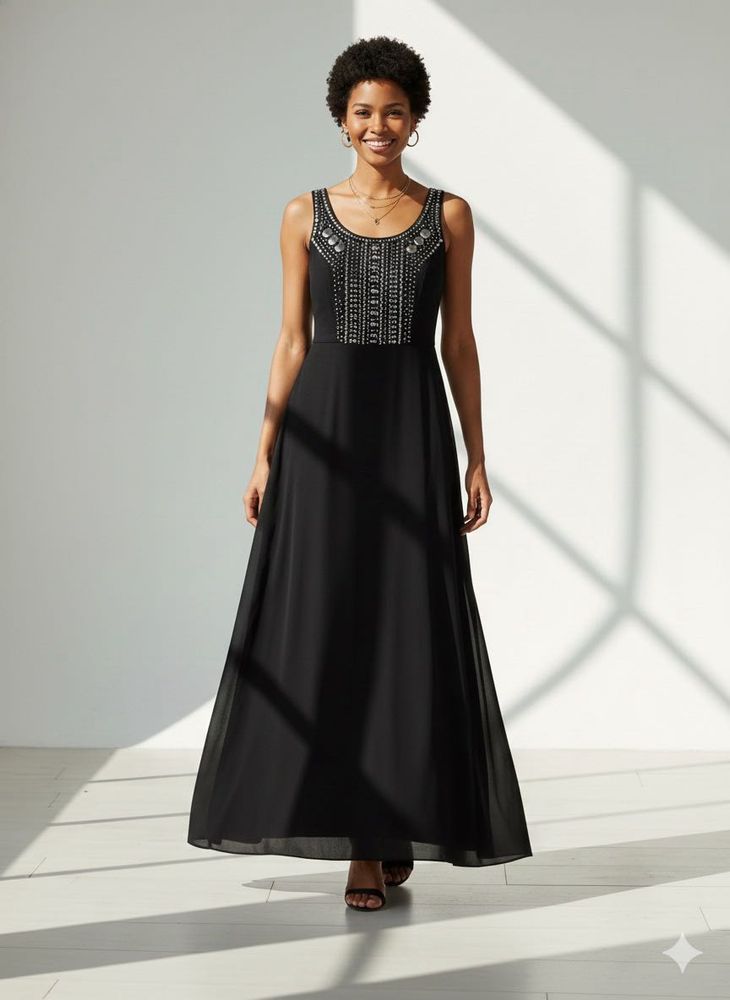 Elegant Black Maxi Dress