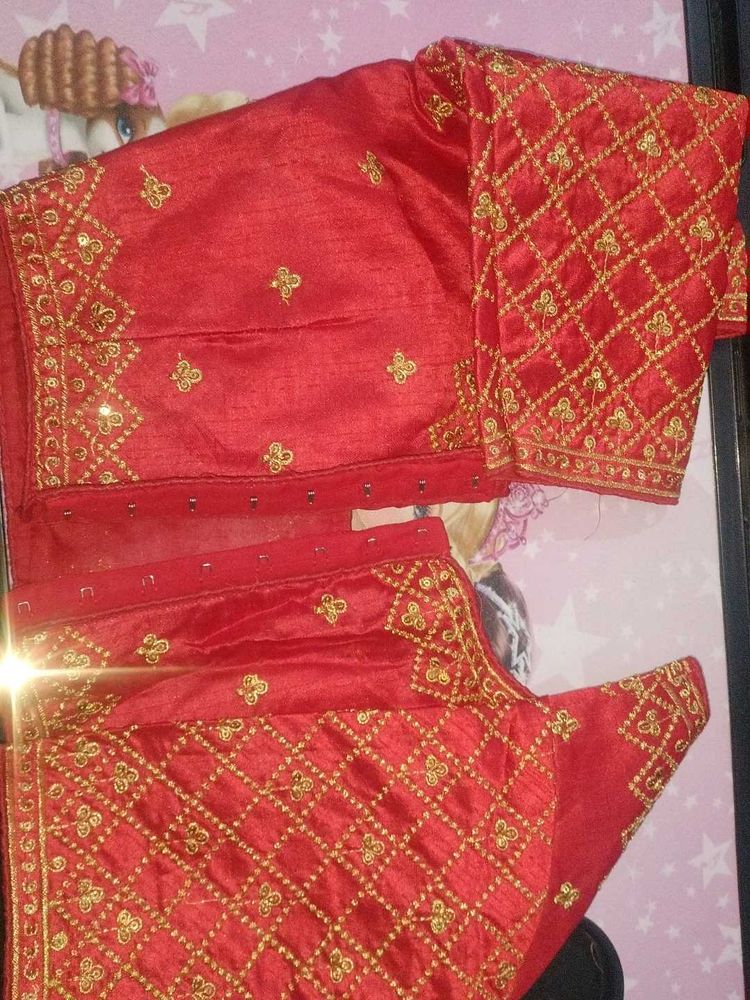 Red Readymade Blouse