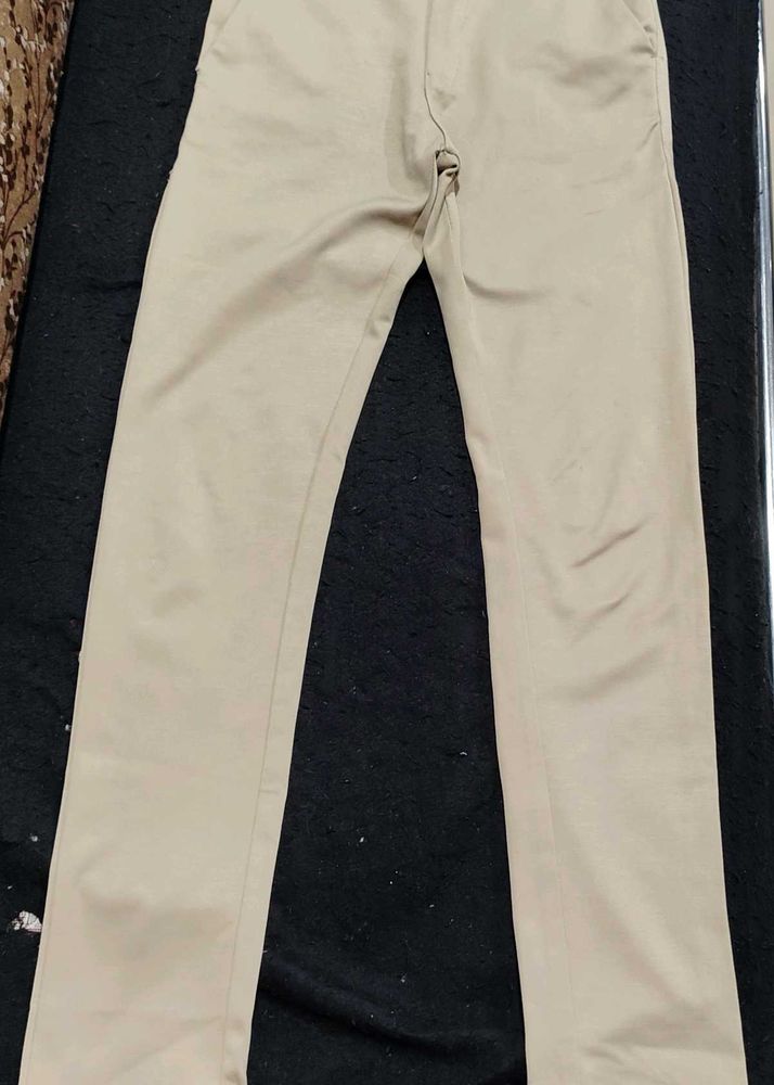 Khaki Straight Fit Pants