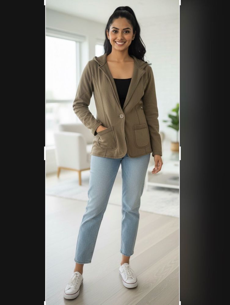 OLIVE Hooded Casual Jacket