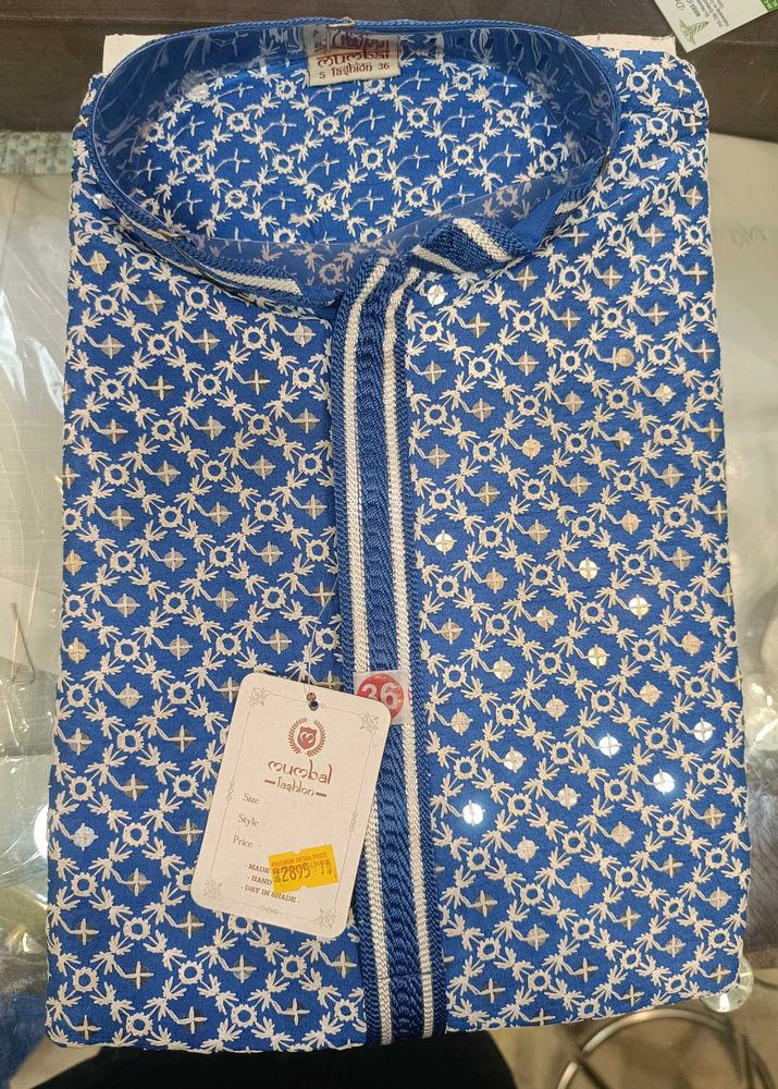 Blue sequence Kurta for men|Wedding ceremony|Anniv