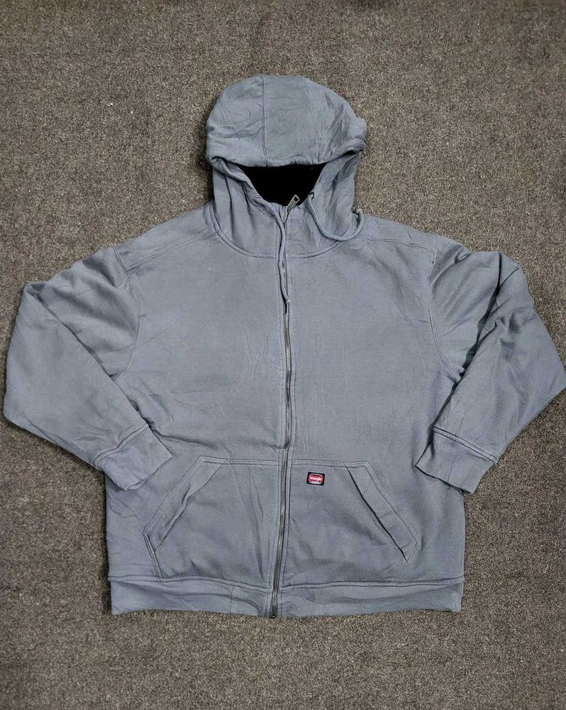 Gray Zip-Up Hoodie