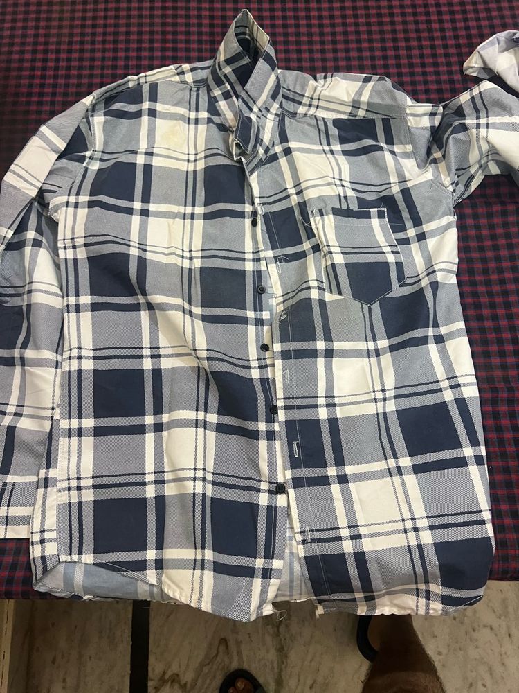 Plaid Button-Down Shirt