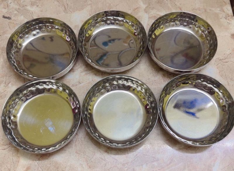 Set of 6 Steel Bowls