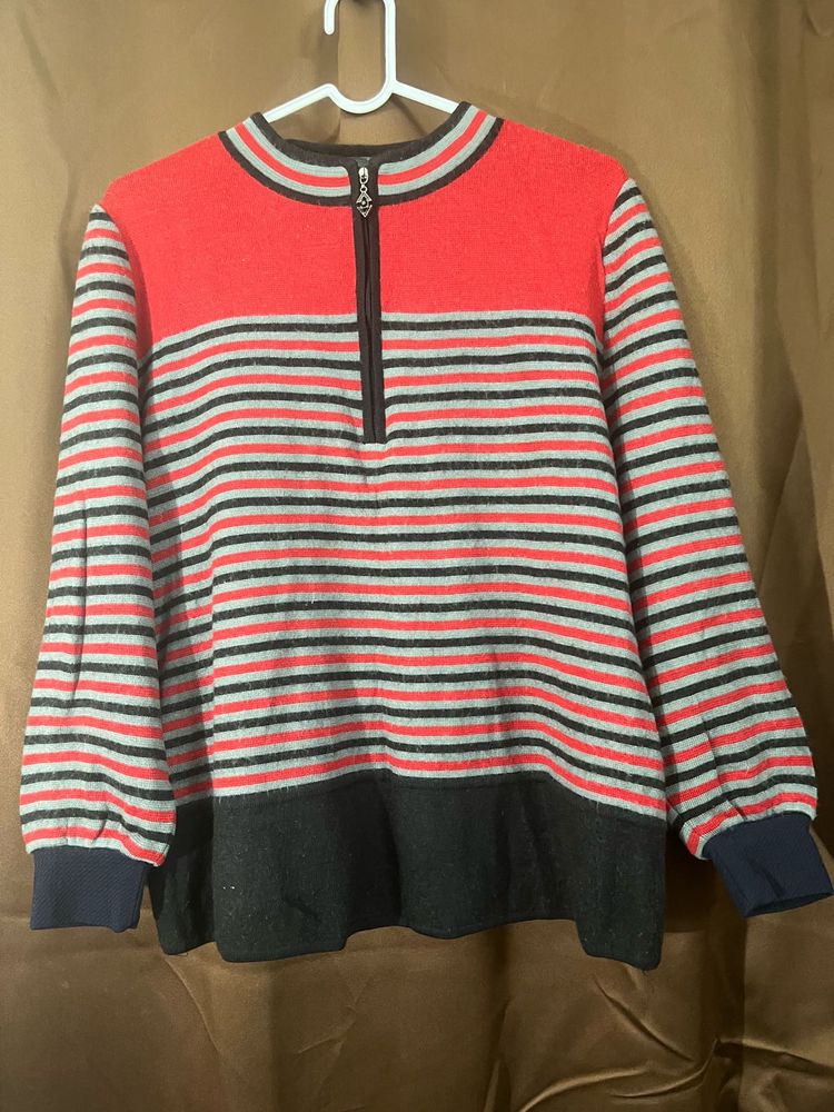 vintage Striped Pullover Sweater