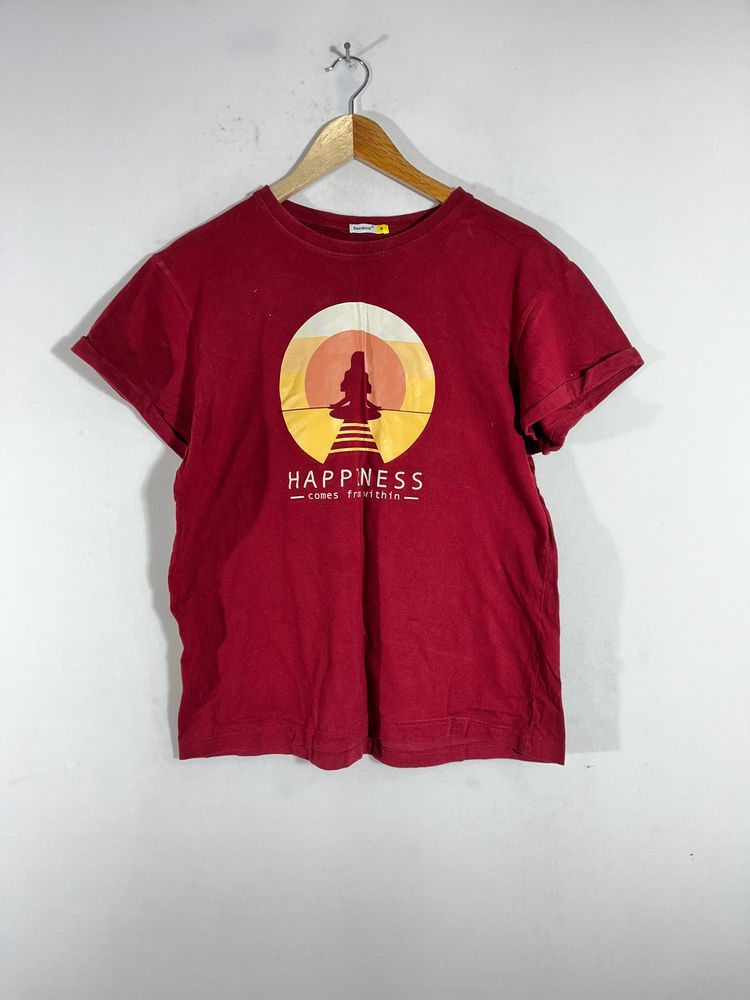 Cotton Red T-Shirt(women)