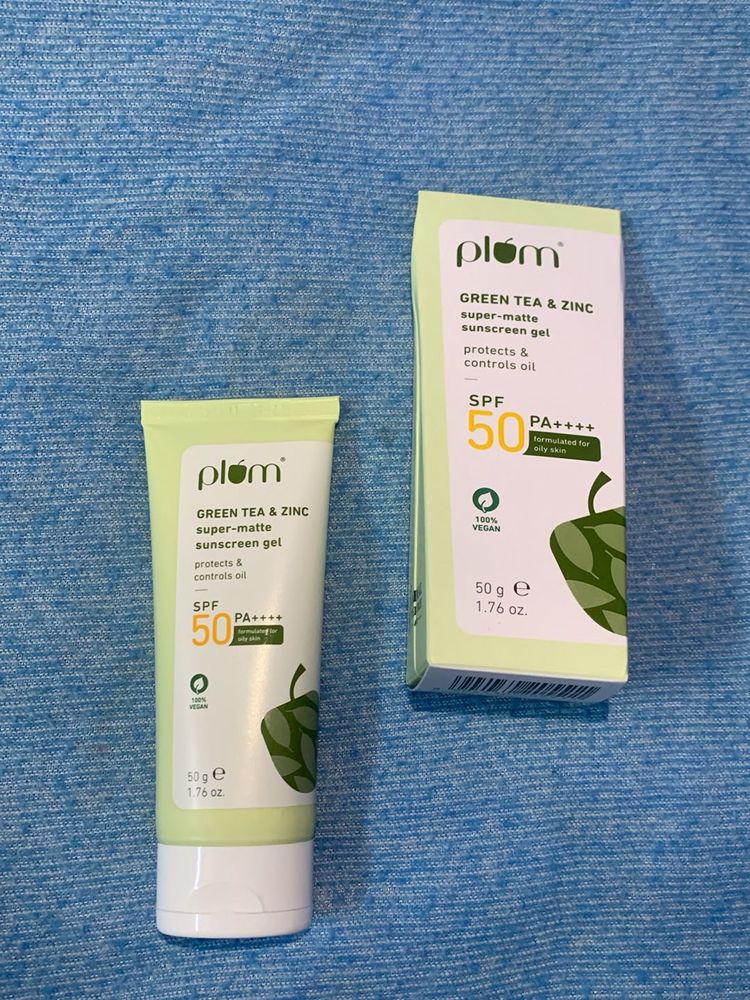 PLUM Green Tea &amp; Zinc Sunscreen gel SPF 50PA++++