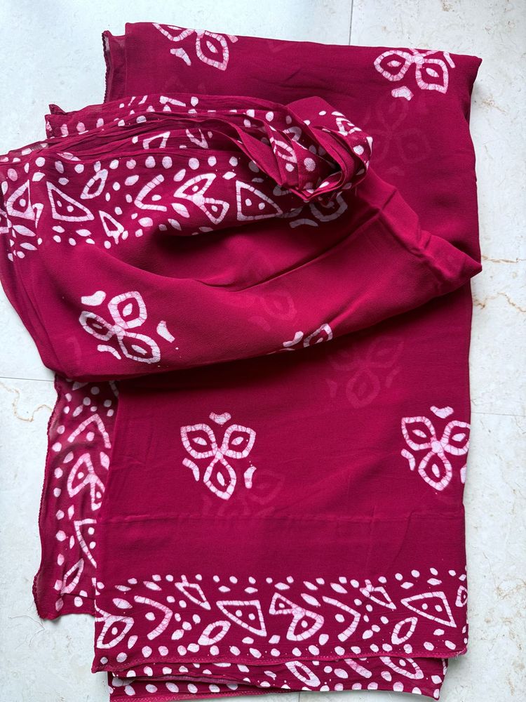 Viscose Georgette saree
