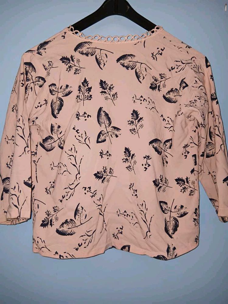 Floral Crop Shrug