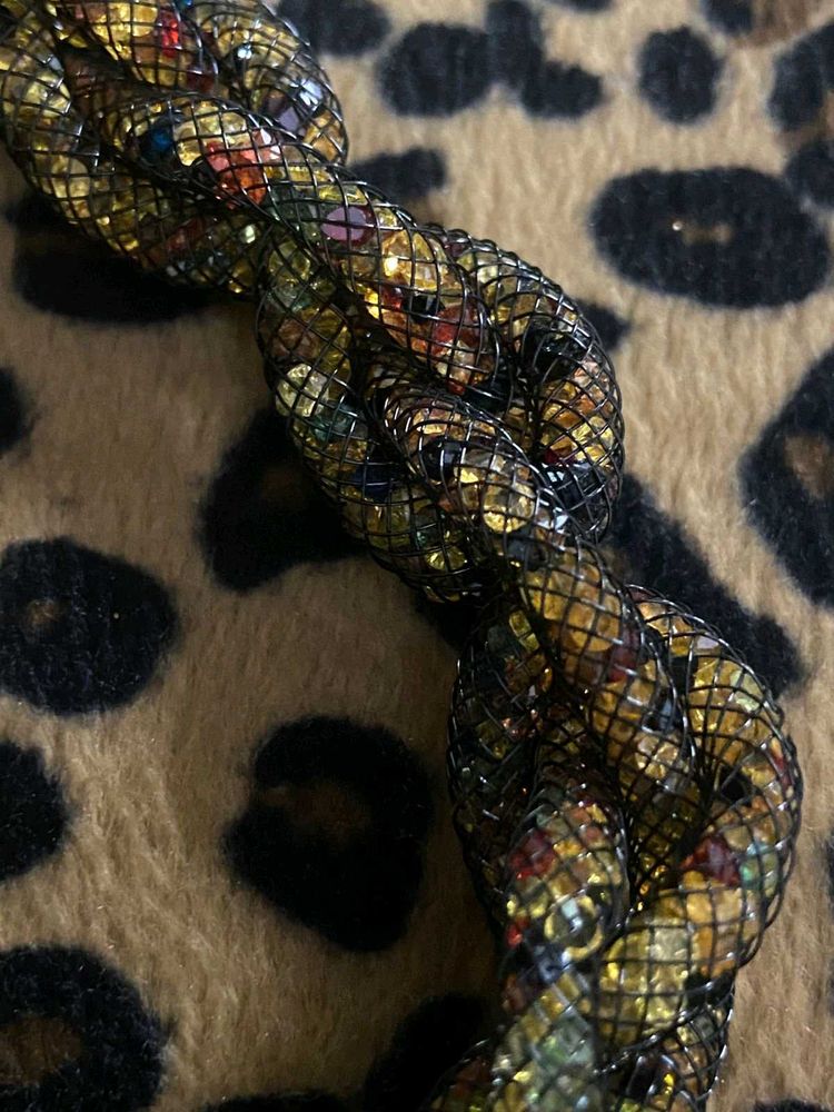 Stardust Woven Necklace With Magnetic Clasp