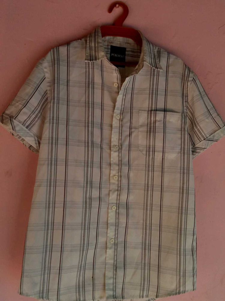 Vintage Plaid Short Sleeve Shirt