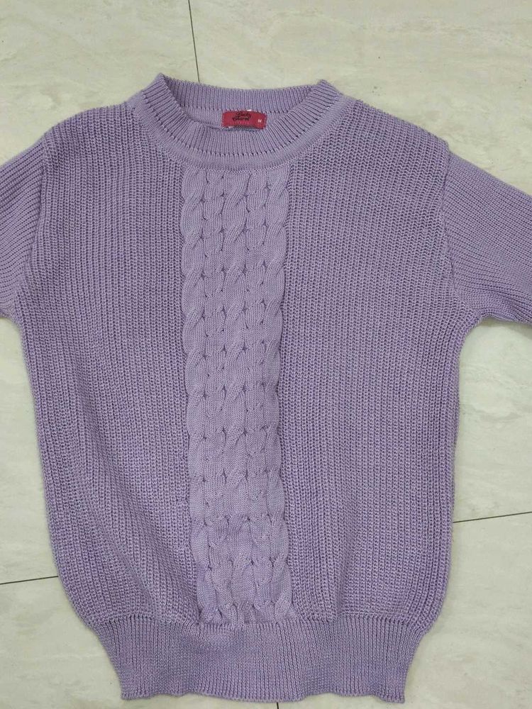 Lilac Knit Pullover