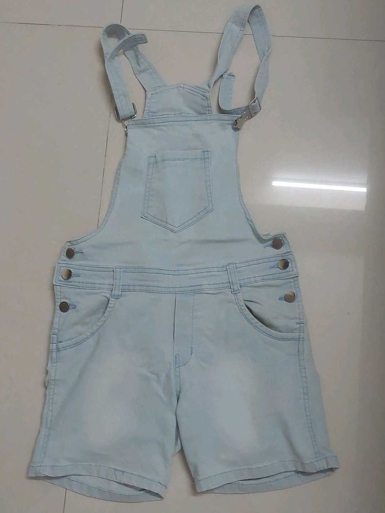 Short Denim Dungaree/playsuit