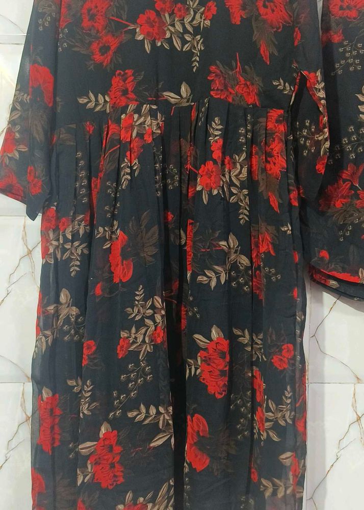 Floral Print Kurta &amp; Pant Set