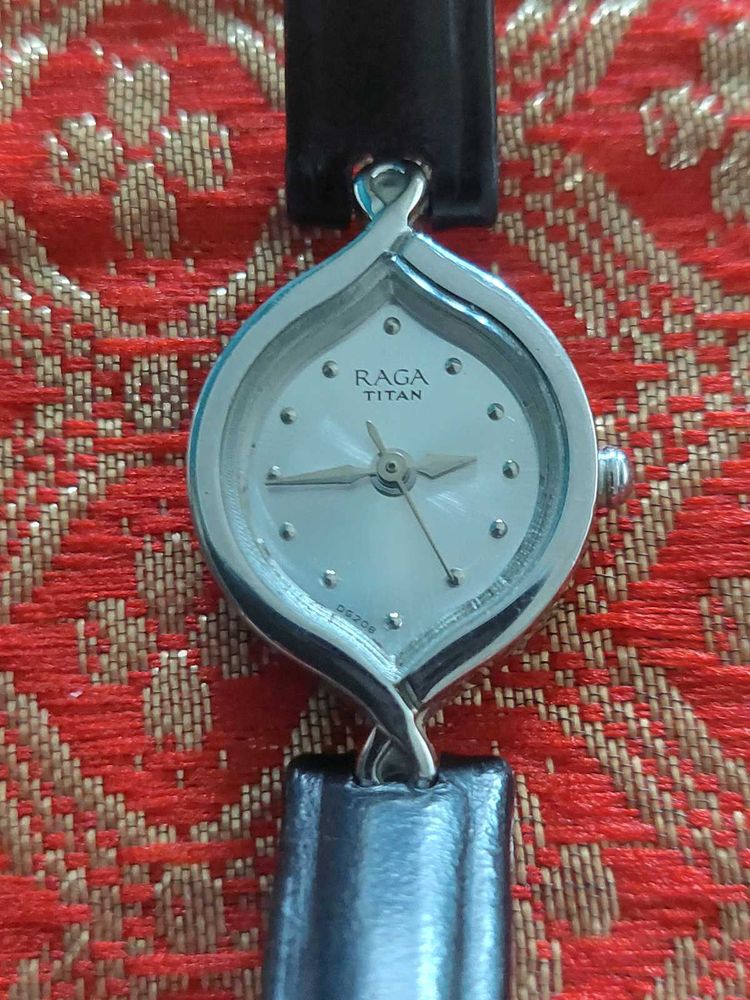 Raga Titan Watch, black strap