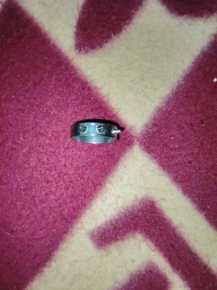 Unique Silver Tone Ring