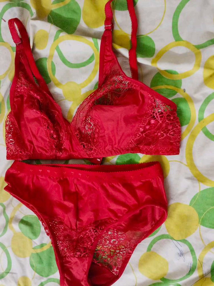 Red Lingerie Set