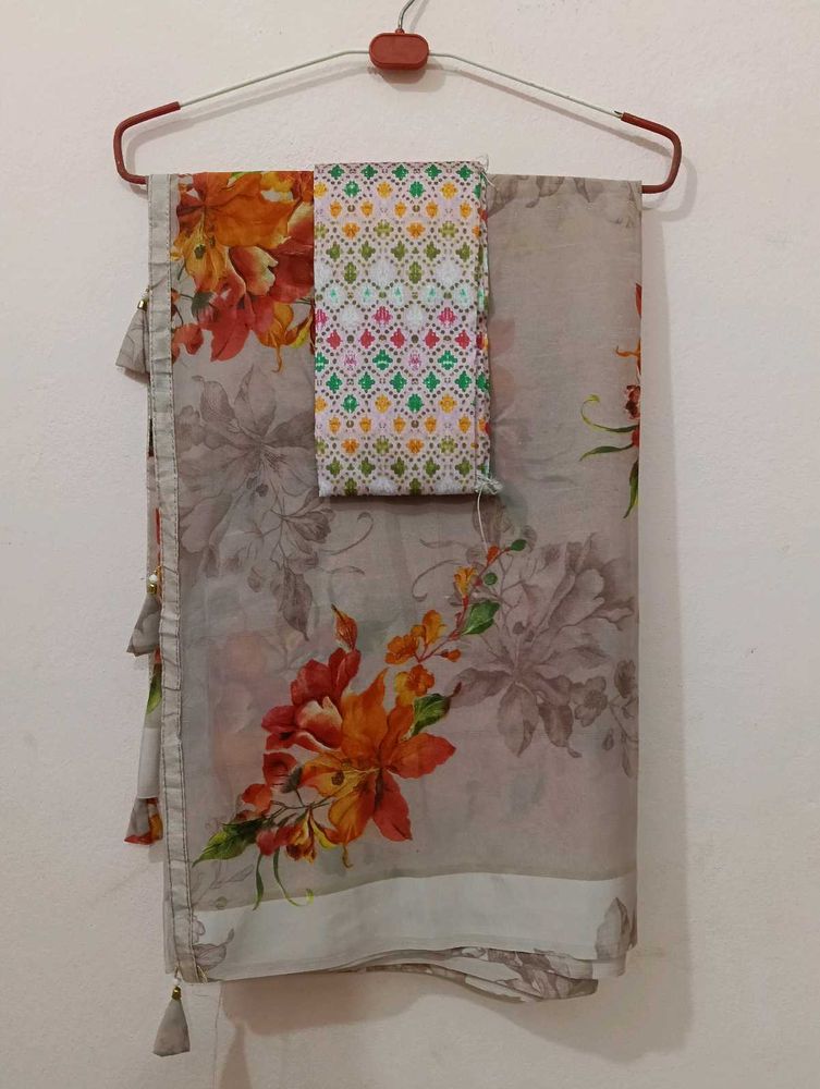 Stree Floral Print Sarees