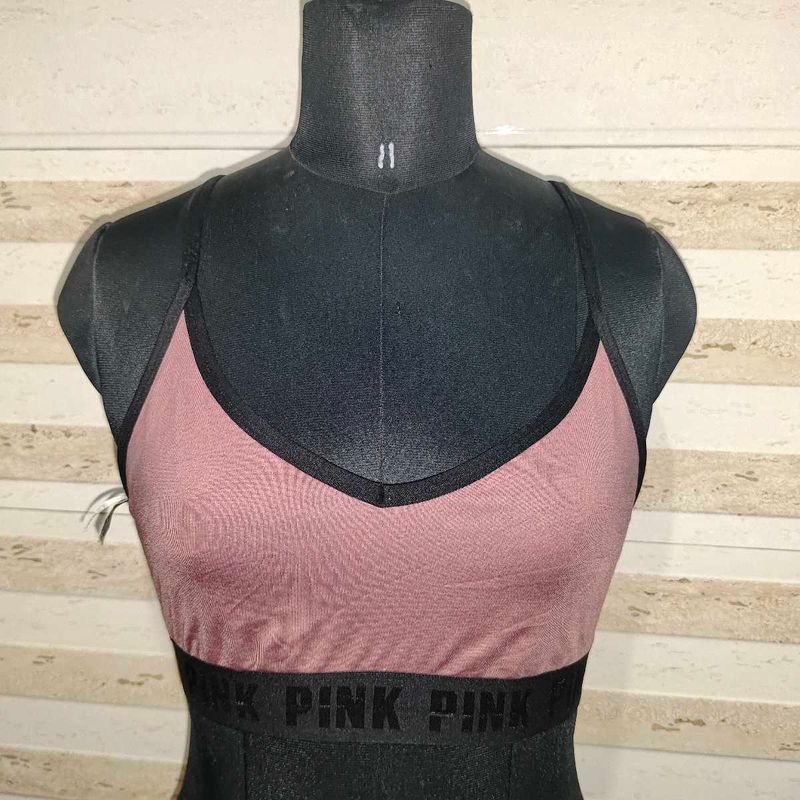 VS PINK Ultimate Lightly Lined Sports Bra M Rose