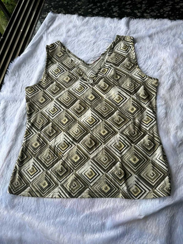 Patterned Tank Top