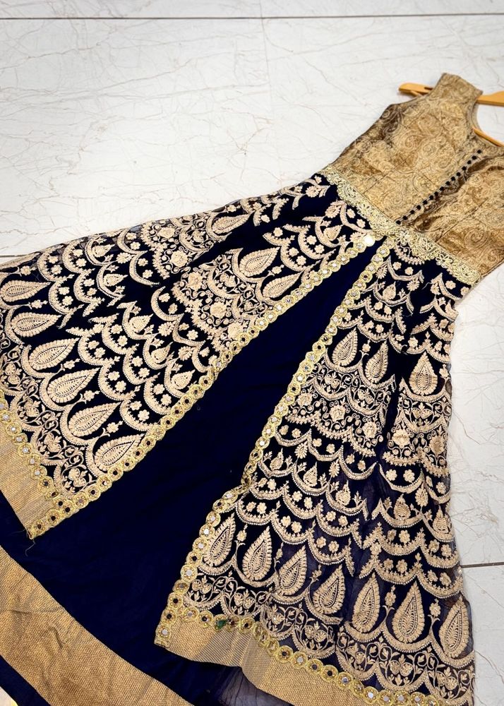 Elegant Embroidered Ethnic Gown