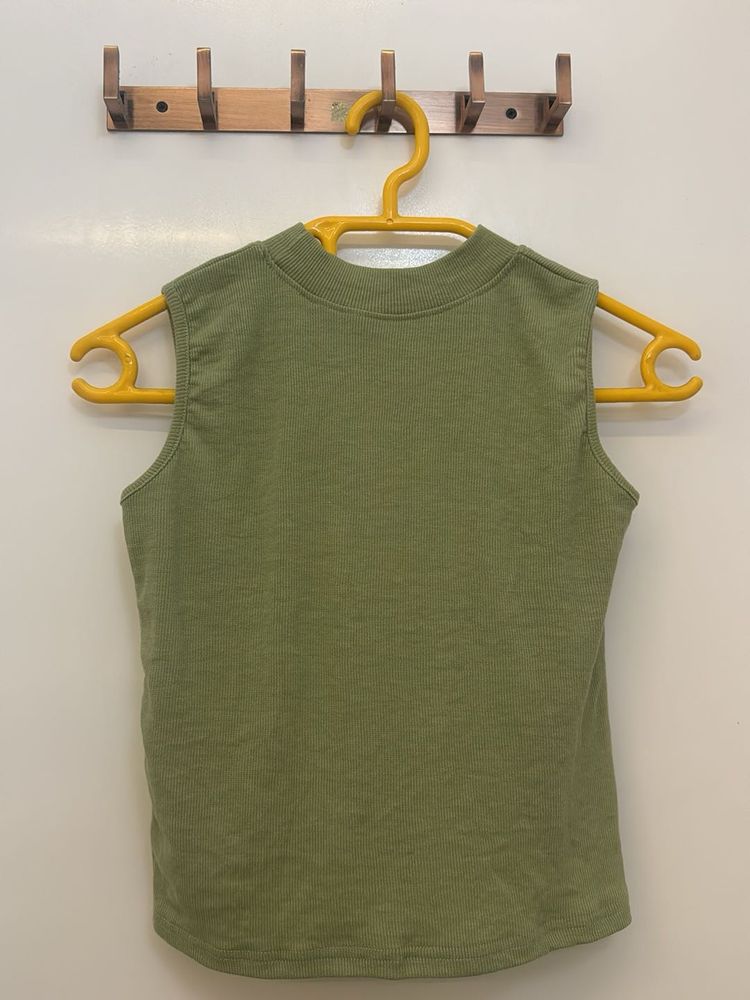 Olive green tank top