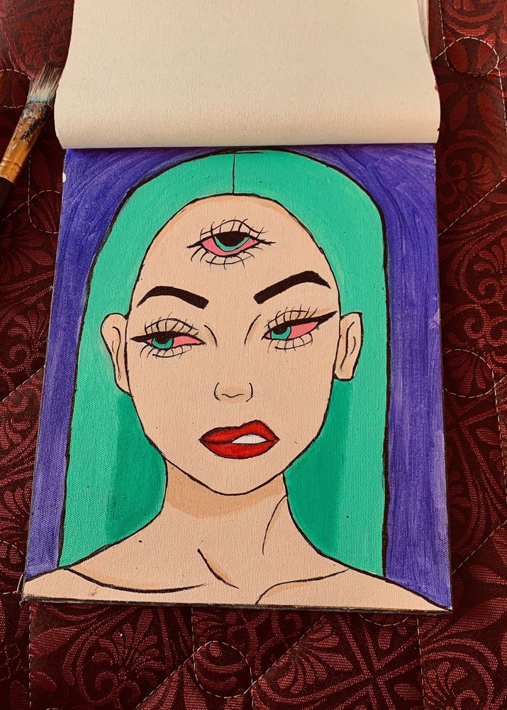 Baddie Woman Painting
