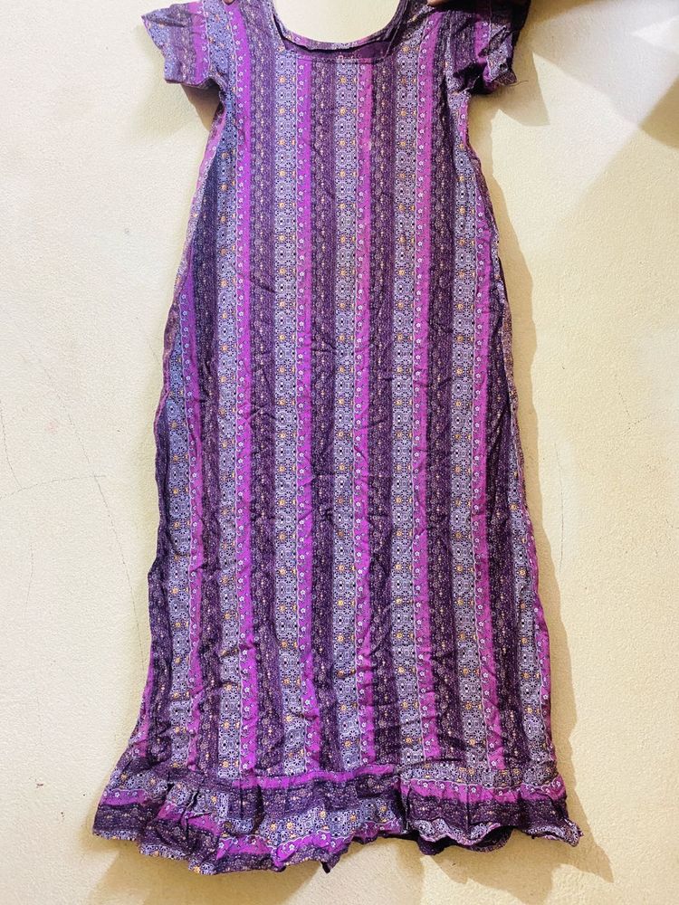 Boho Purple Maxi Dress