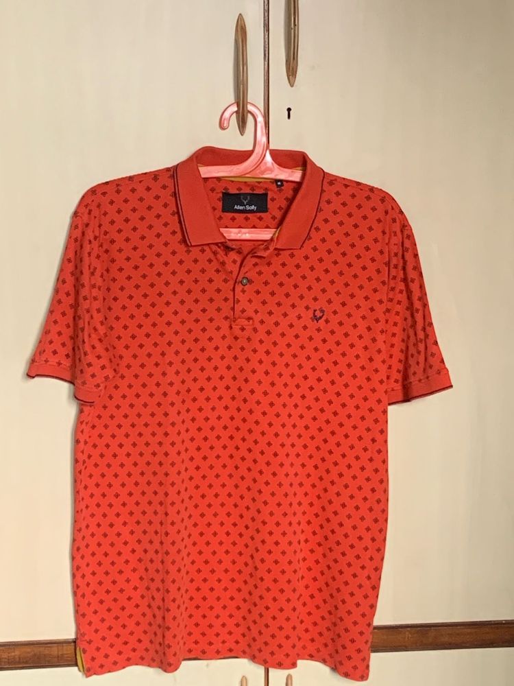 Allen Solly Printed Polo T-shirt For Men