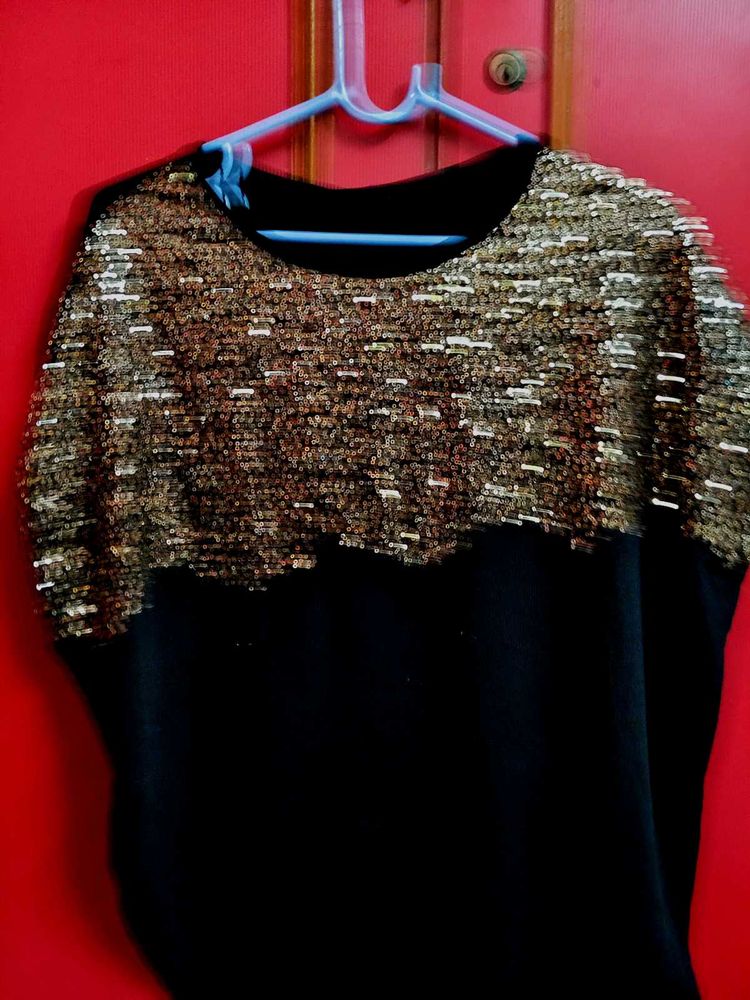 Golden Sequin Top
