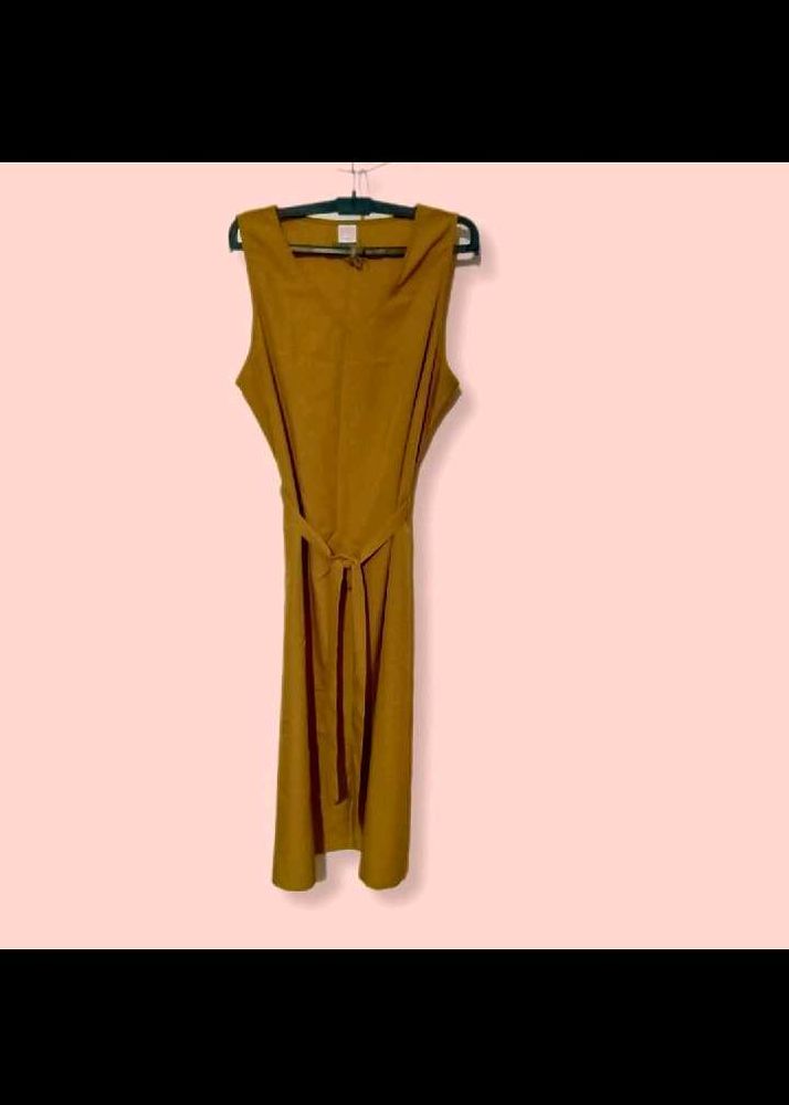 Mustard Sleeveless Dress