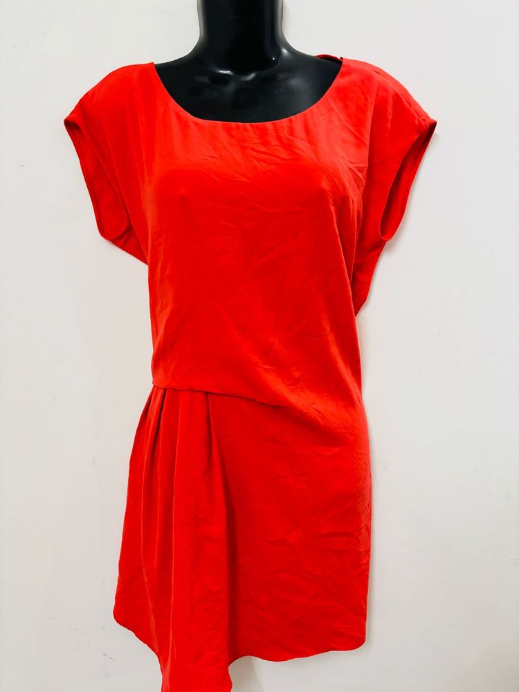 Women Bacj Cowl Neck Dress