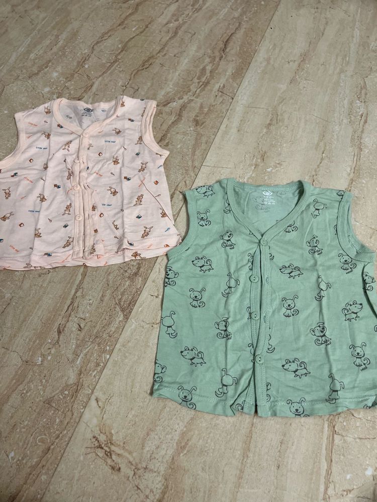 zero Baby Sleeveless Shirts - 2 Pack 12-18month